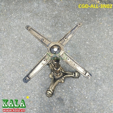 Chân bàn gang đúc toàn bộ 3 nhánh màu đồng CGĐ-ALL-3N02 Chân bàn gang đúc toàn bộ 3 nhánh màu đồng CGĐ-ALL-3N02