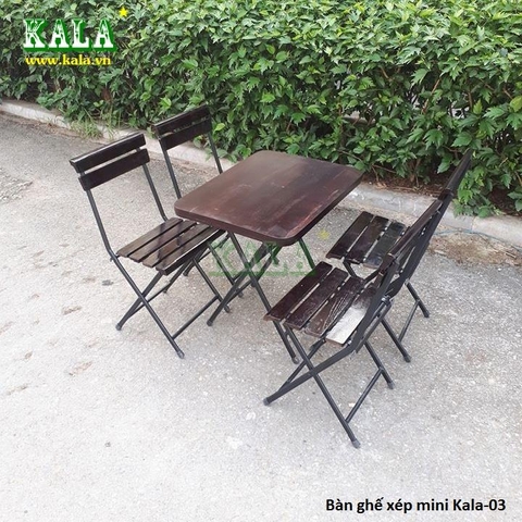 Bàn ghế xếp mini KALA-03 Bàn ghế xếp mini KALA-03