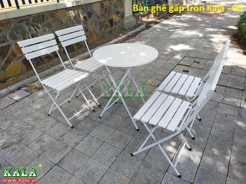 Bàn ghế gấp tròn Kala - 06 Bàn ghế gấp tròn Kala - 06