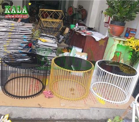 Bàn trà sofa lồng chim Bàn trà sofa lồng chim