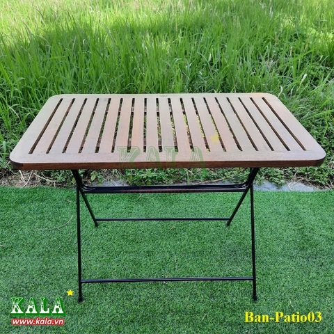 Bàn Fansipan Patio03 600x1000mm mặt nan