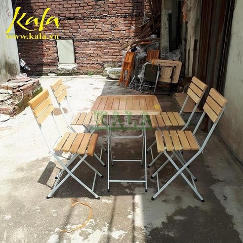 Bàn ghế ngoài trời gấp gọn KALA - 03 Bàn ghế ngoài trời gấp gọn KALA - 03