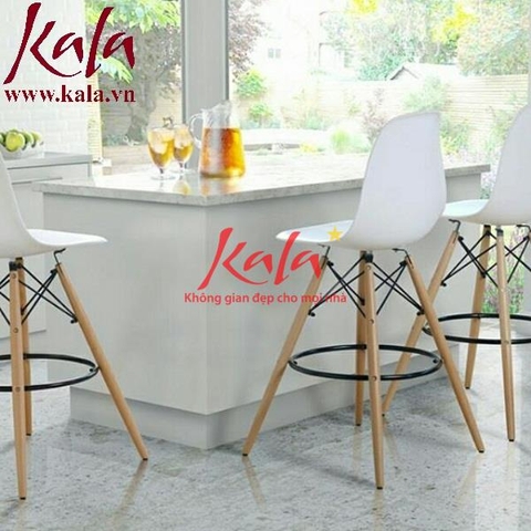 Ghế Bar Eames DSW ( chân gỗ cao ) Ghế Bar Eames DSW ( chân gỗ cao )