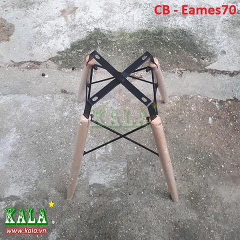 Chân bàn gỗ sắt đan CB - Eames 70cm