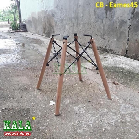 Chân bàn gỗ sắt đan thấp CB - Eames 45cm
