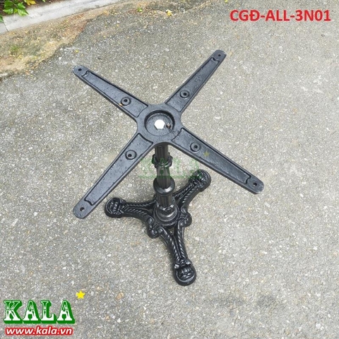 chân bàn gang đúc toàn bộ 3 nhánh CGĐ-ALL-3N01