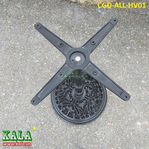 Chân bàn gang đúc mâm tròn hoa văn CGĐ-ALL-HV01 Chân bàn gang đúc mâm tròn hoa văn CGĐ-ALL-HV01