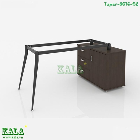 Chân bàn ống côn 2 chân gác tủ Taper 800 x 1600mm