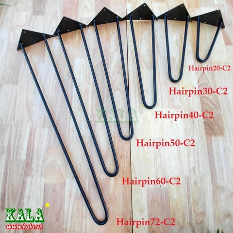 Chân bàn sắt Hairpin 60cm Chân bàn sắt Hairpin 60cm