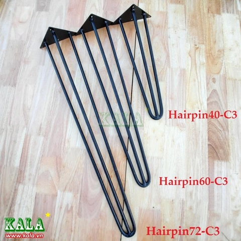 chân bàn hairpin 60cm C3 chân bàn hairpin 60cm C3