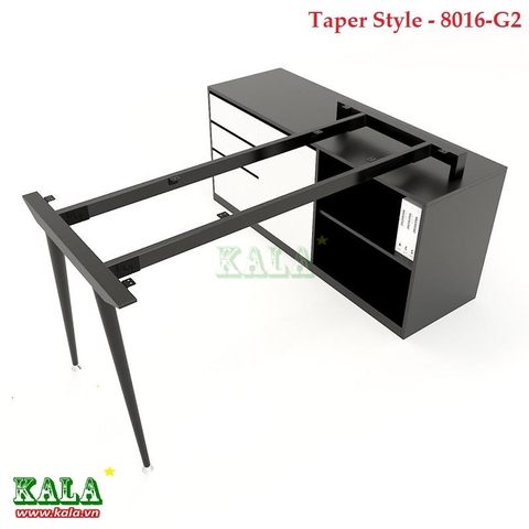 Chân bàn văn phòng lắp ráp 2 chân gác tủ Taper Style 800 x 1600mm Chân bàn văn phòng lắp ráp 2 chân gác tủ Taper Style 800 x 1600mm