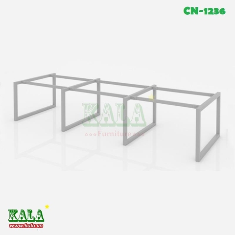 Chân bàn sắt hộp chữ nhật 1200x3600mm (CN-1236)