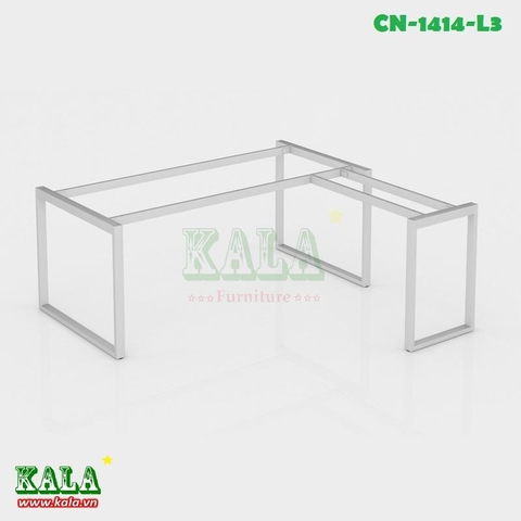 Chân bàn sắt hộp chữ nhật 1400x1400mm chữ L (CN-1414-L3)