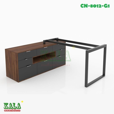 Chân bàn sắt hộp chữ nhật 800x1600 kèm hệ tủ (CN-8016-G1)