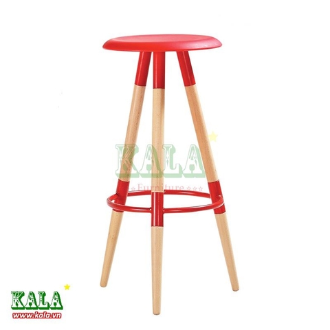 Ghế bar Eames chân gỗ E7 Ghế bar Eames chân gỗ E7