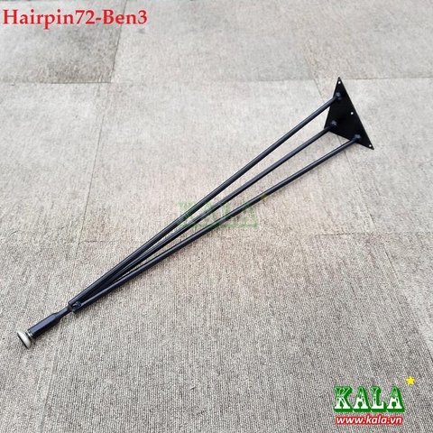 Chân bàn Hairpin tăng chỉnh 3 nhánh 72cm