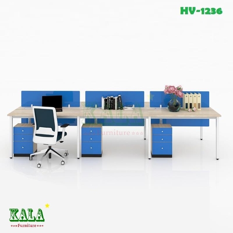 Chân bàn văn phòng sắt hộp vuông 1200x3600mm (HV-1236)