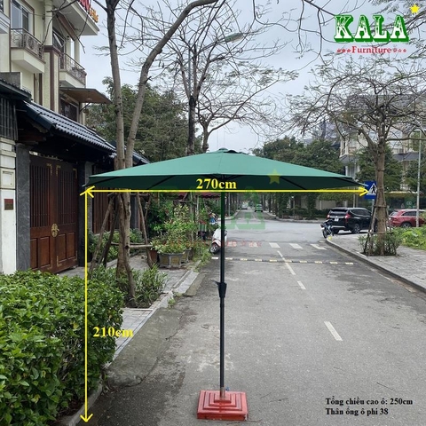 Ô dù sắt chính tâm 3m Ô dù sắt chính tâm 3m