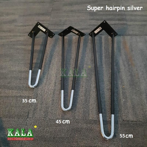 Chân bàn Super Hairpin 35cm Silver