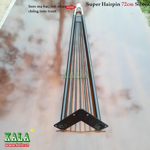 Chân bàn Super Hairpin 72cm Silver