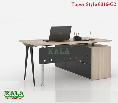 Chân bàn văn phòng lắp ráp 2 chân gác tủ Taper Style 800 x 1600mm