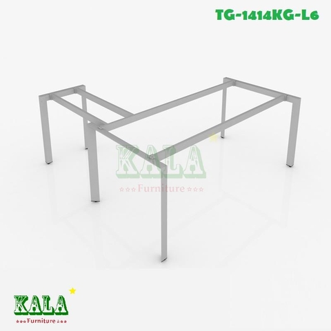 Chân bàn văn phòng tam giác không quỳ chữ L 1400x1400mm (TG-1414KQ-L6)