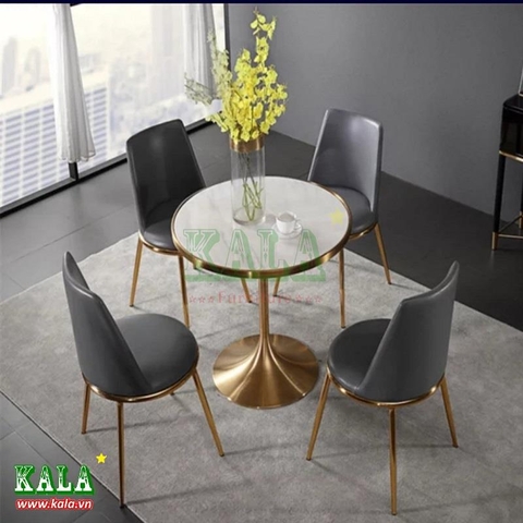 Bàn tulip đúc nhập khẩu tròn 60cm Bàn tulip đúc nhập khẩu tròn 60cm