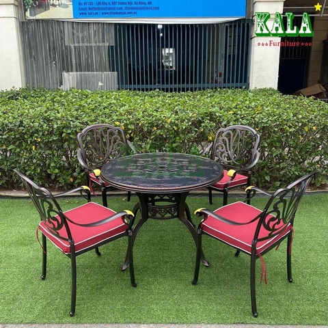 Bộ bàn ghế nhôm đúc NK31 Bộ bàn ghế nhôm đúc NK31