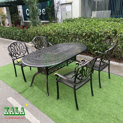 Bàn ghế nhôm đúc NK23 Bàn ghế nhôm đúc NK23
