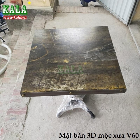 Mặt bàn 3D mộc xưa T60