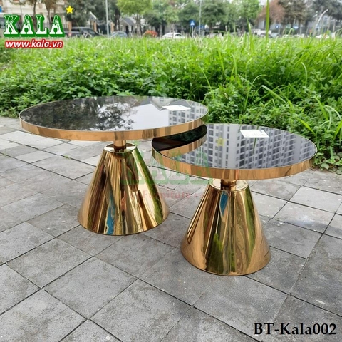 Bộ bàn trà inox mạ PVC BT-Kala002 Bộ bàn trà inox mạ PVC BT-Kala002