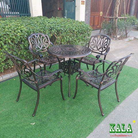 Bộ bàn ghế nhôm đúc NK1 Bộ bàn ghế nhôm đúc NK1