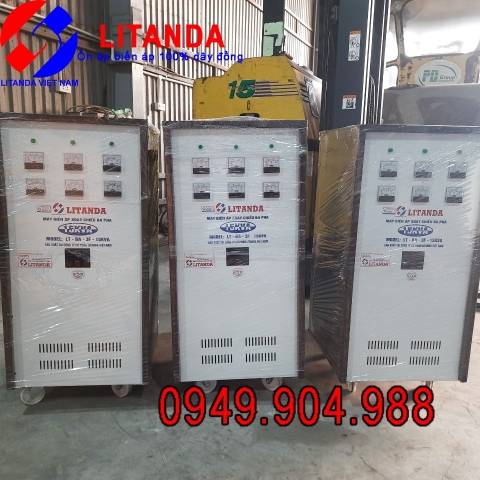 Biến Áp 15KVA 3 Pha 380V/220V/200V Dây Đồng Ở Trạm Đăng Kiểm Hưng Yên