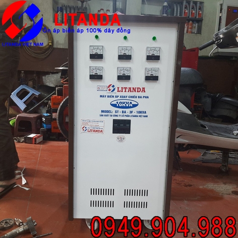 BIẾN ÁP 3 PHA 380V/ 220V 10KVA - 10KW DÂY ĐỒNG 100% CHÍNH HÃNG GIÁ RẺ