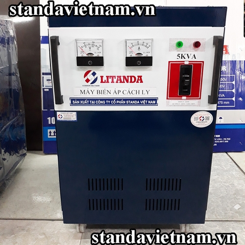 Biến Áp Cách Ly 5KVA 5KW Dây Đồng 100% Chính Hãng Litanda NEW 2020