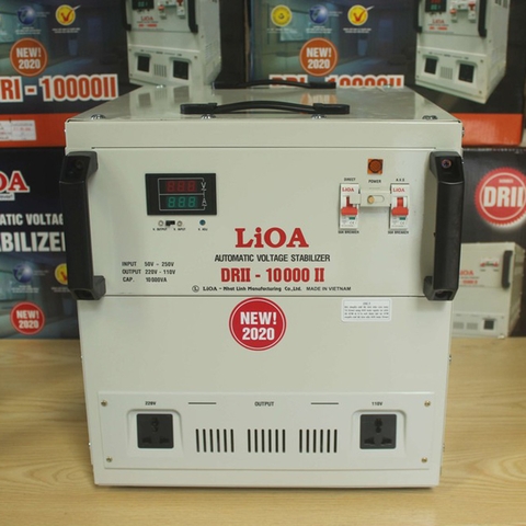 Giá Lioa 10KW Dải 50V-250V Ổn Áp Lioa DRII-10000II Bao Nhiêu Tiền?