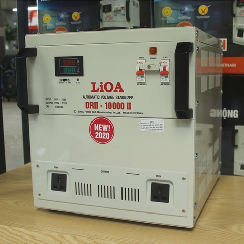 Lioa DRII-10000 Ổn Áp 1 Pha 10KVA 10KW 10KG Dải 50V-250V Giá Bao Nhiêu