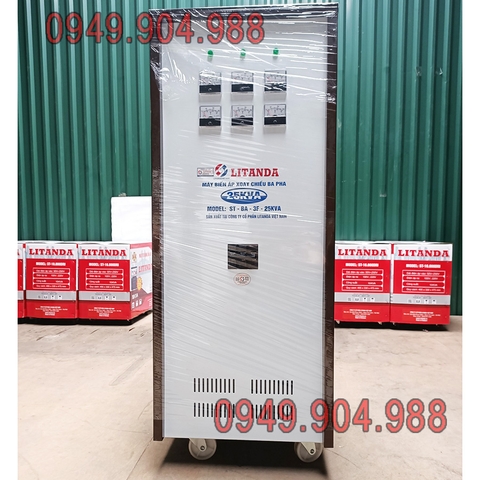 Máy Biến Áp 25KVA 3F 380V Sang 220V Và 200V 3F Dây Đồng 100% BH 4 Năm