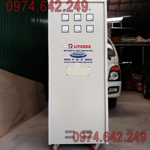 Máy Biến Áp Litanda 300KVA 3 Pha Tự Ngẫu 100% Dây Đồng Bảo Hành 4 Năm