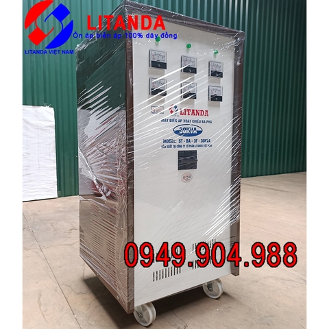 Máy Biến Áp Litanda 30KVA Dây Đồng Duy Nhất Ở Việt Nam 380V/220V/200V