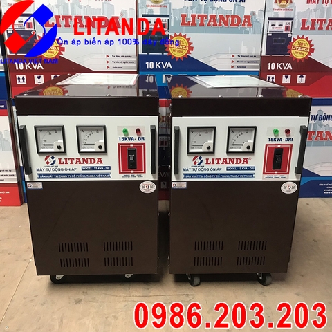 Máy Ổn Áp Litanda 15KVA-DR Dải 90V-250V Phiên Bản Mới 2021 Gửi Về Khách Hàng Tại Hải Phòng