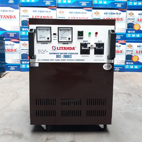 Ổn Áp 1 Pha Litanda 20KVA 20KW 20000 DRII-20000II Dải 50V-250V Đời Mới