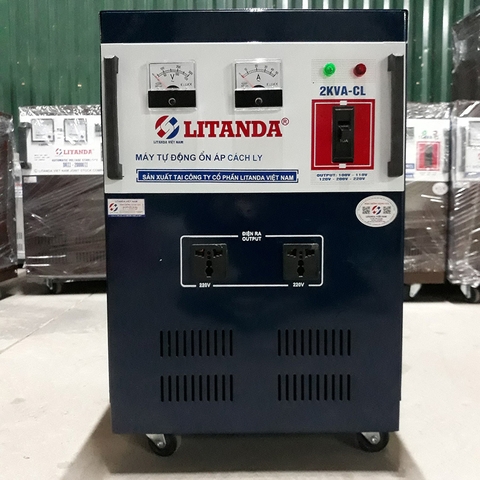 Ổn Áp Cách Ly 2KVA 1 Pha Litanda Chống Giật An Toàn Sản Xuất Theo