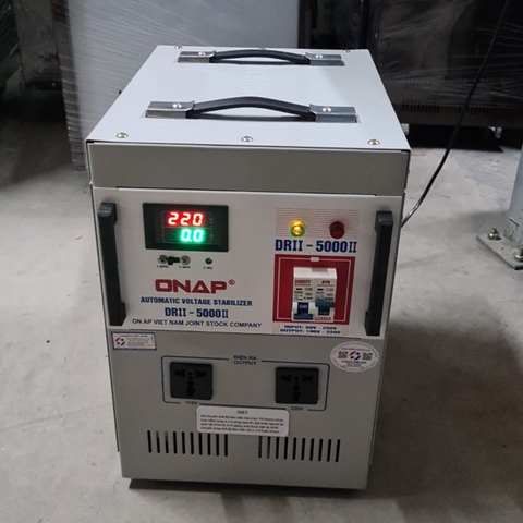 Ổn Áp DRII-5000 II 1 Pha Lioa 5KVA 5KW Dây Đồng Chính Hãng Đời Mới