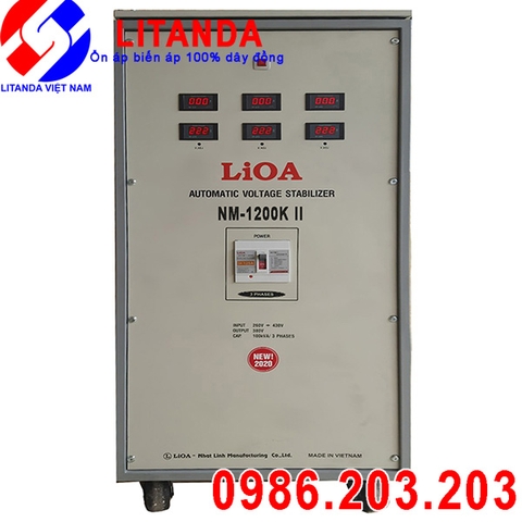 Ổn Áp LiOA 1200KVA 3 Pha NM-1200K II Đời Mới 2021 Giá bao Nhiêu Tiền?