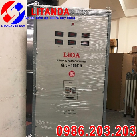 Ổn Áp LiOA 150KVA 3 Pha SH3-150K II Dải 260V-430V NEW 2021 Giá Tại Kho