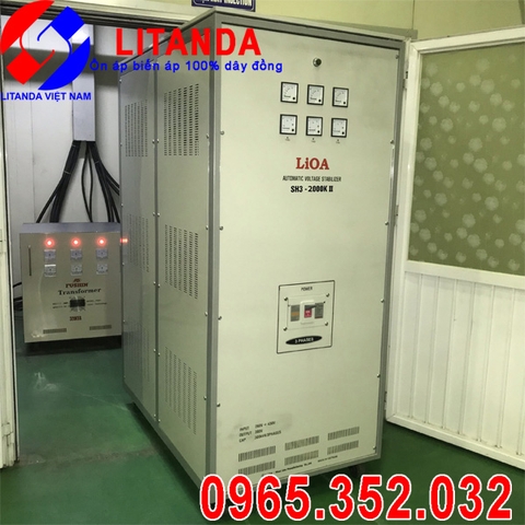 Ổn Áp Lioa 2000KVA 3 Pha Dải 260V-430V Cho Nhà Máy, Xưởng Sản Xuất