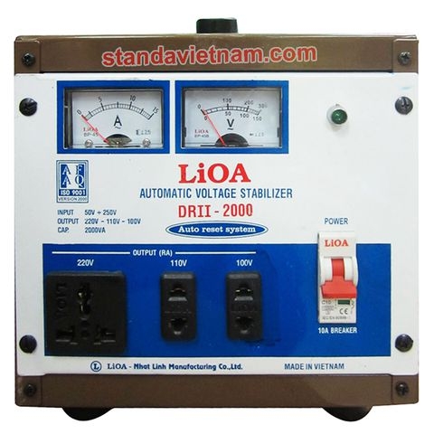 ỔN ÁP LIOA 2KVA DRII, ỔN ÁP LIOA 2000VA, ỔN ÁP LIOA 2000W