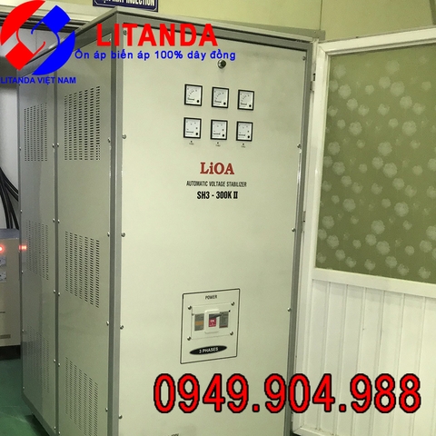 Ổn Áp LiOA 300KVA 3 Pha SH3-300K II Input 260V-430V Output 380V 3 pha