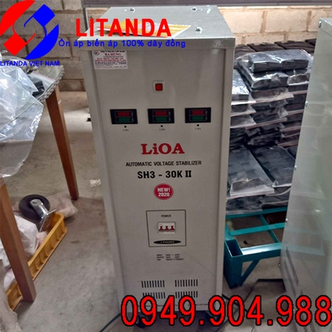 Ổn áp LiOA 30KVA 3 pha SH3-30K II Dải 260V-430V Giá Bao Nhiêu Tiền